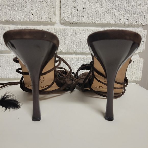 Bebe brown suede heels size 7.5 - Picture 3 of 4